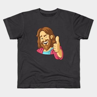 Jesus Christ Thumbs Up Kids T-Shirt